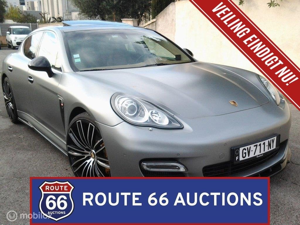 Porsche Panamera Turbo | 2010 | Route 66 Auctions, Auto's, Gebruikt, Zwart, Bedrijf, Handgeschakeld