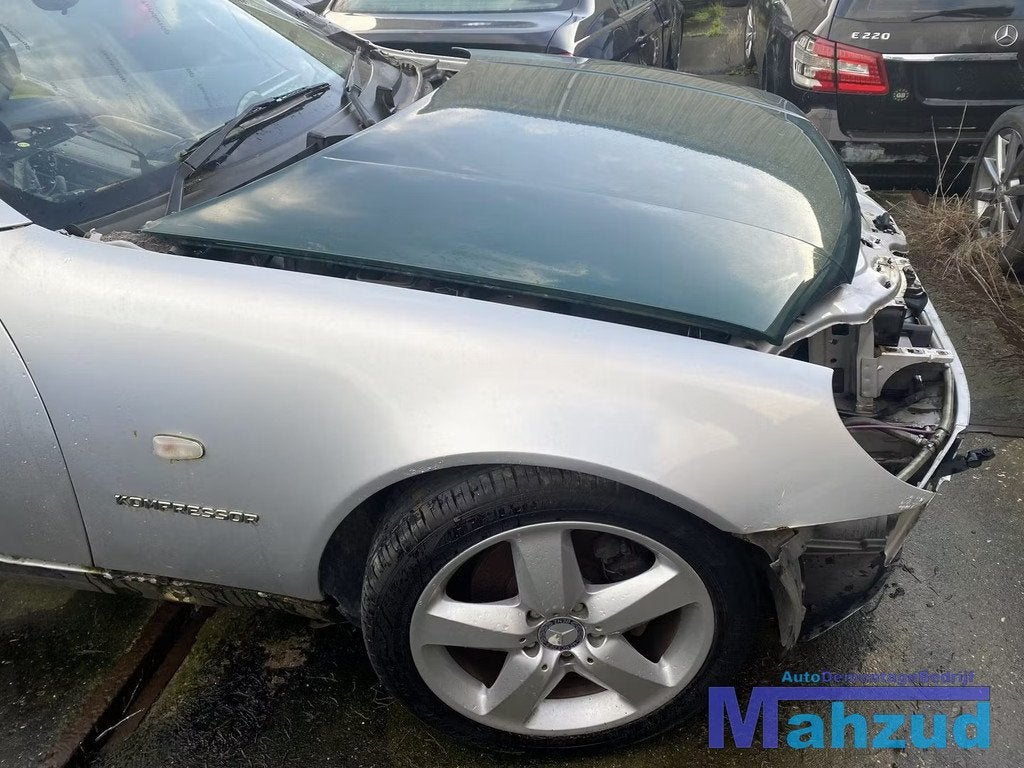 MERCEDES SLK R170 Zilver 744 Rechts voor scherm zijscherm, Auto-onderdelen, Carrosserie, Mercedes-Benz, Voor, Rechts, Gebruikt