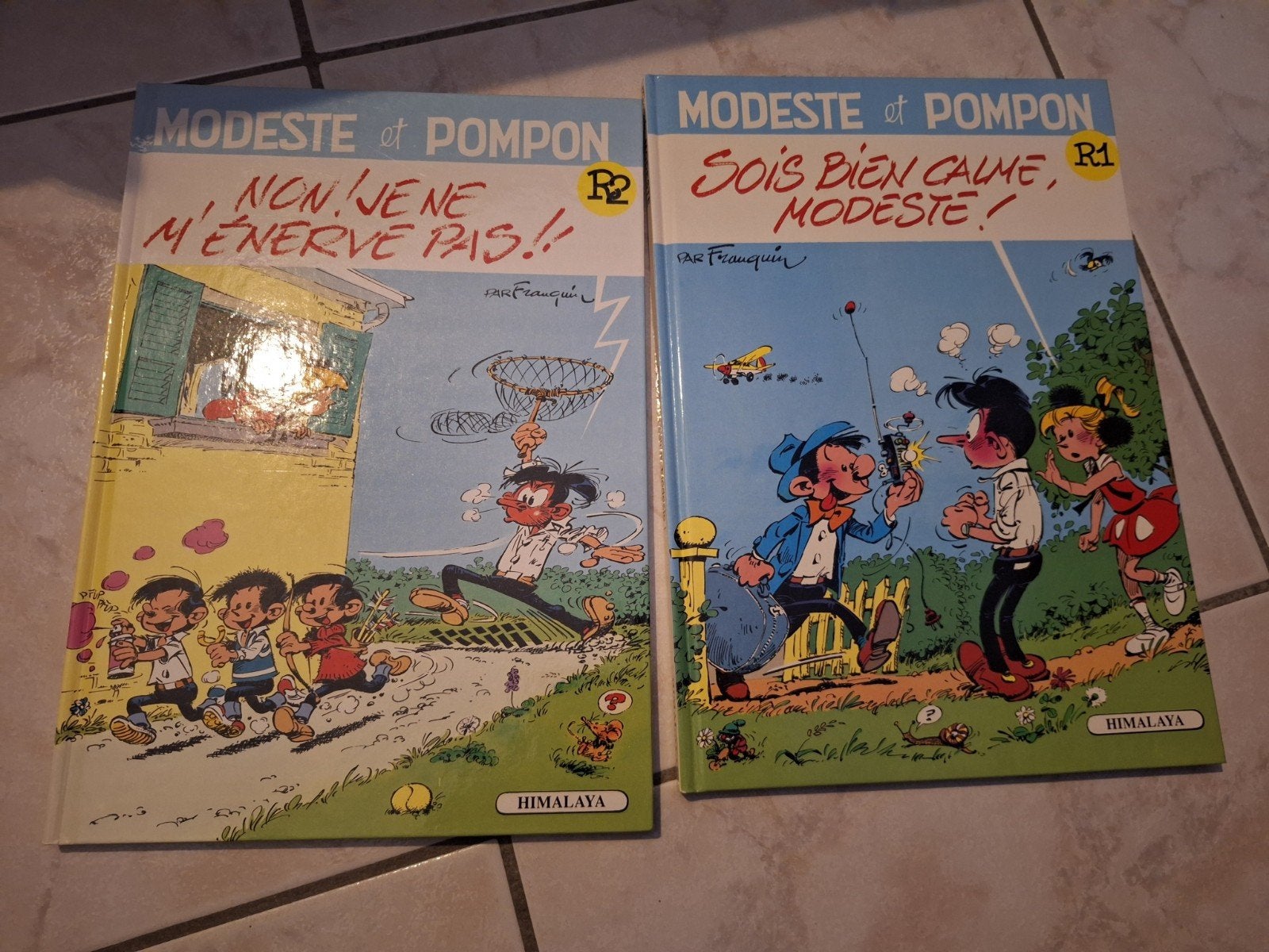 Lot de 2 Bd Modeste et Pompom R1,R2 pour 14€, Plusieurs BD, Enlèvement, Comme neuf