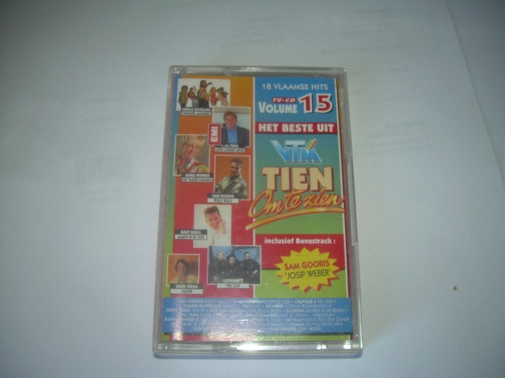 CASSETTE - VTM - 10 OM TE ZIEN  VOL 15, Cd's en Dvd's, Cassettebandjes, 1 bandje, Ophalen of Verzenden, Zo goed als nieuw, Origineel