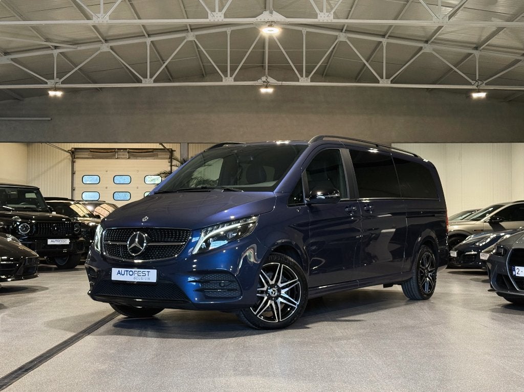 Mercedes-Benz V300d 4Matic AMG-Line Lang  | Lichte Vracht, Automaat, Dealer onderhouden, 4 cilinders, Blauw