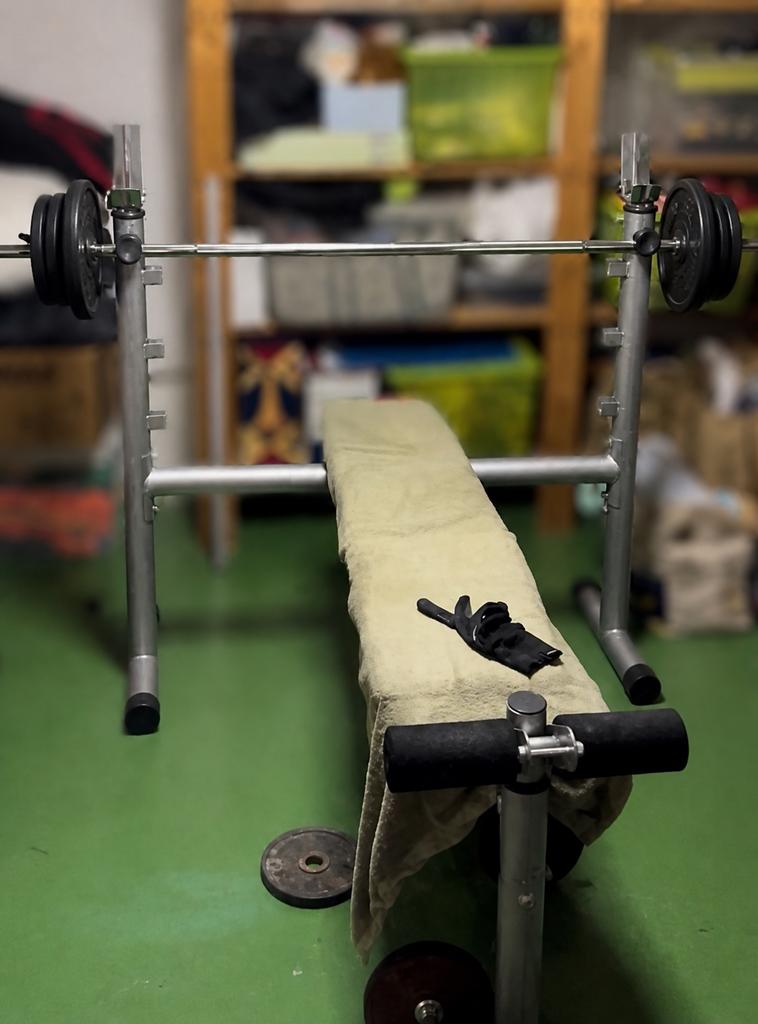 bench press body perfect prostar, Ophalen, Gebruikt