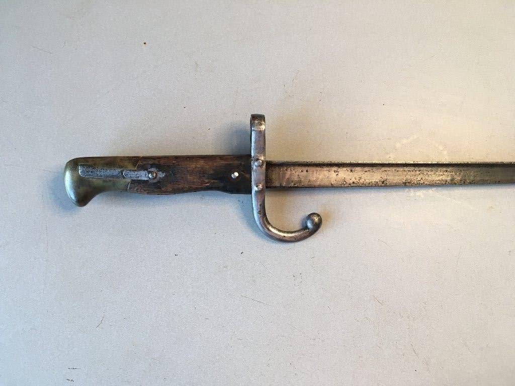 Baïonnette, probablement un fusil Peabody, Collections, Enlèvement, Armée de terre, Couteau ou Poignard