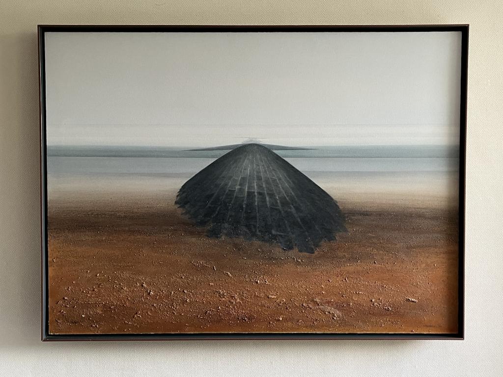 Marine schilderij "Golfbreker", Antiek en Kunst, Ophalen