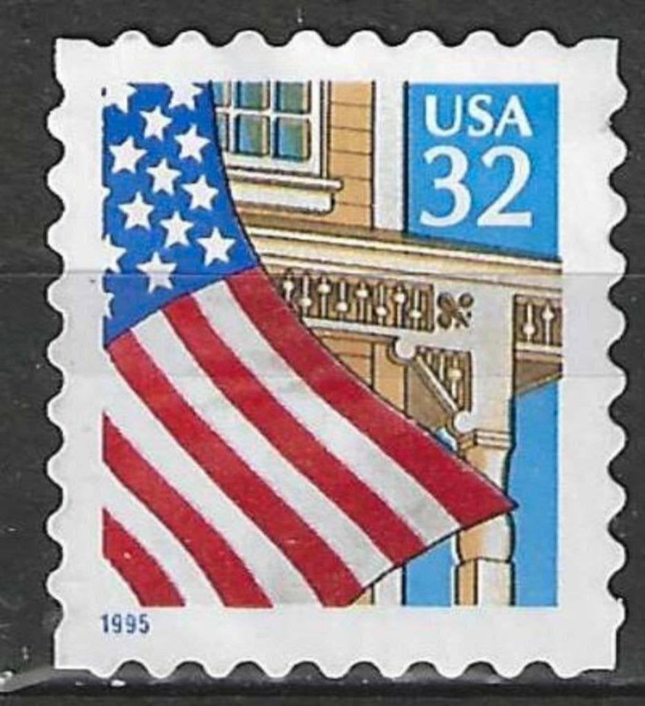 États-Unis 1997 - Yvert 2578 V - Drapeau sur le porche (ST), Envoi, Affranchi