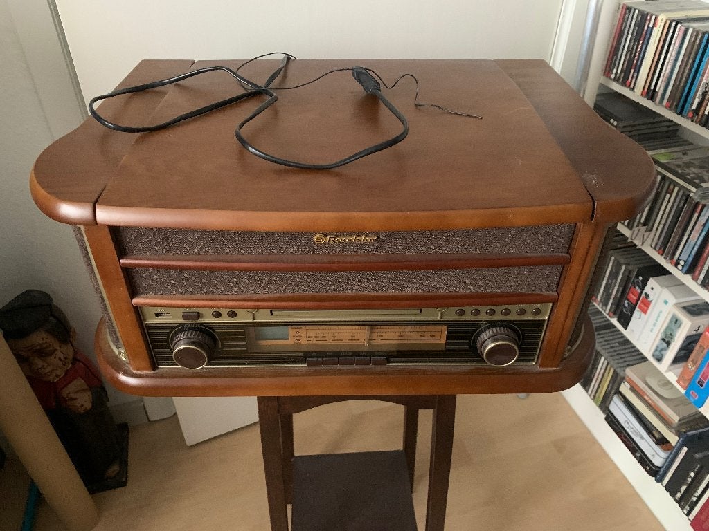 Radio, cd, cassette en platenspeler in 1 toestel, Audio, Tv en Foto, Ophalen, Zo goed als nieuw, Platenspeler, USB-aansluiting