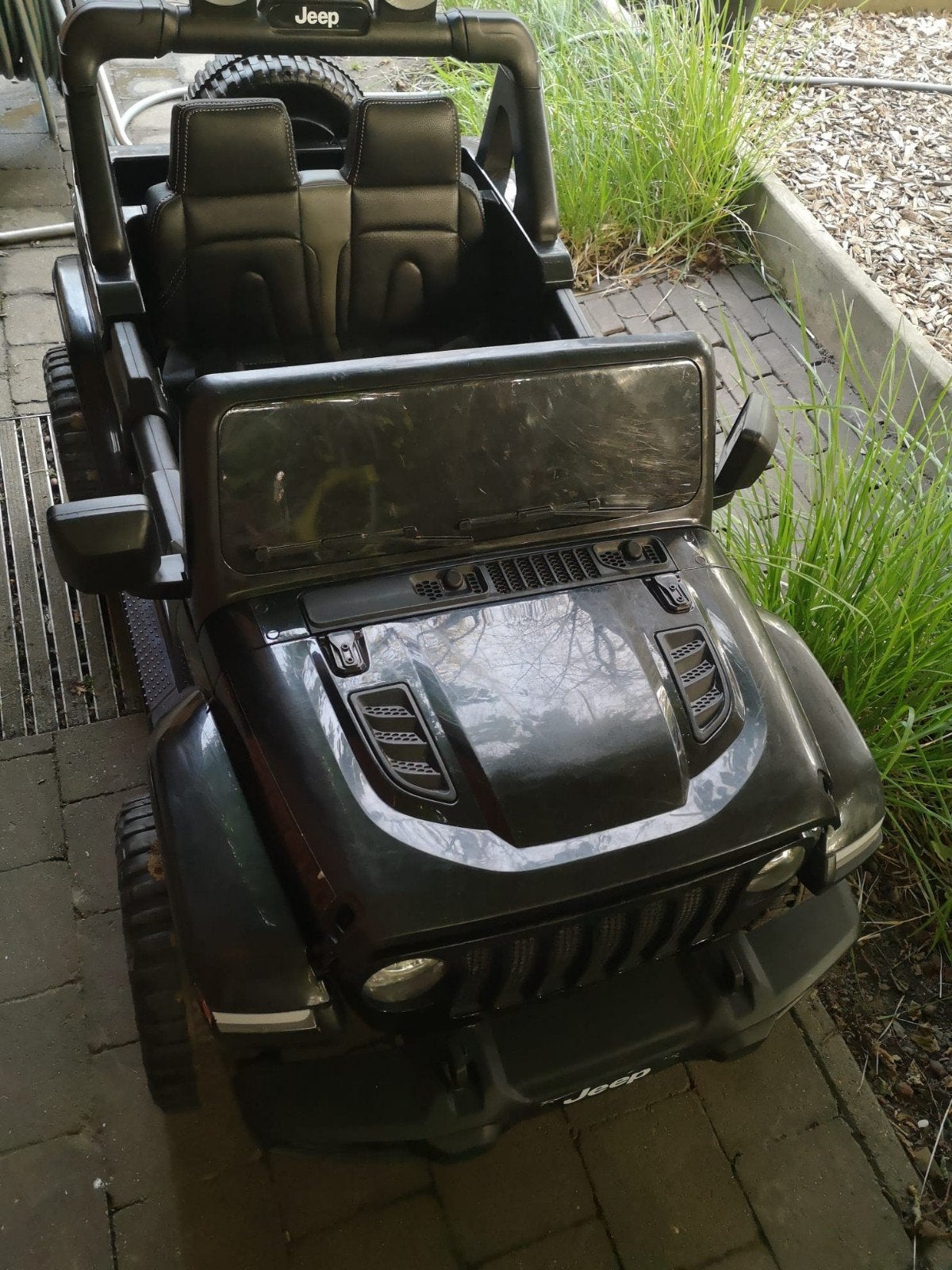 Jeep Wrangler Rubicon Zwart Elektrische Kinderauto, Ophalen, Gebruikt