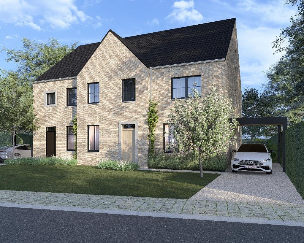 HALFOPEN NIEUWBOUWWONING OP RUIM PERCEEL Bree/Gerdingen, Immo, Maisons à vendre, Bree, Province de Limbourg, 500 à 1000 m², 4 pièces