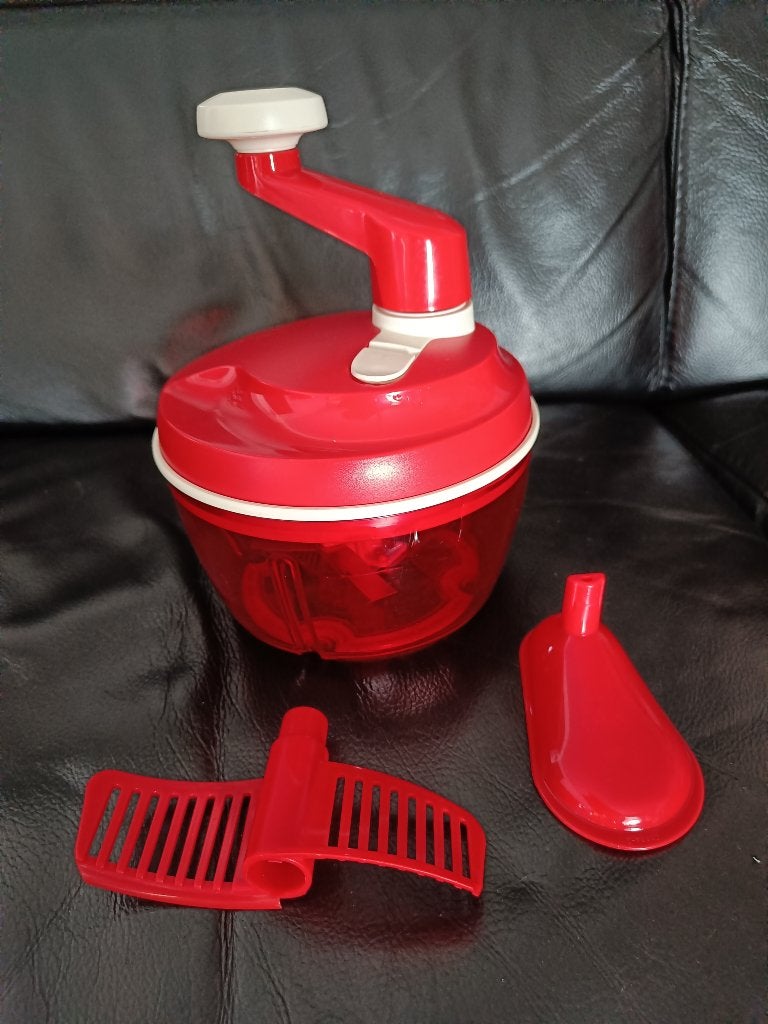 TurboChef hak- en mengmolen Tupperware, Enlèvement, Utilisé, Rouge, Autres types