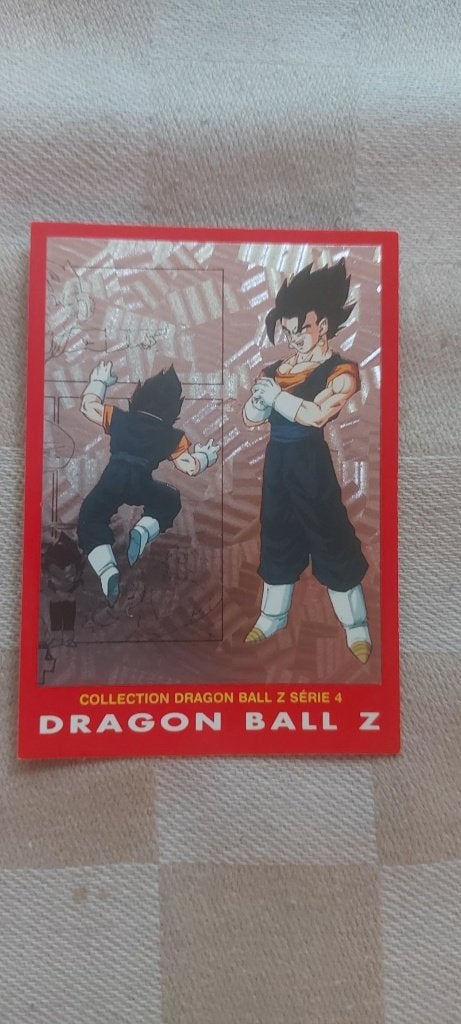 dragonball z kaart reverseholo shiny Vegito Vegetto, Ophalen of Verzenden, Nieuw, Losse kaart