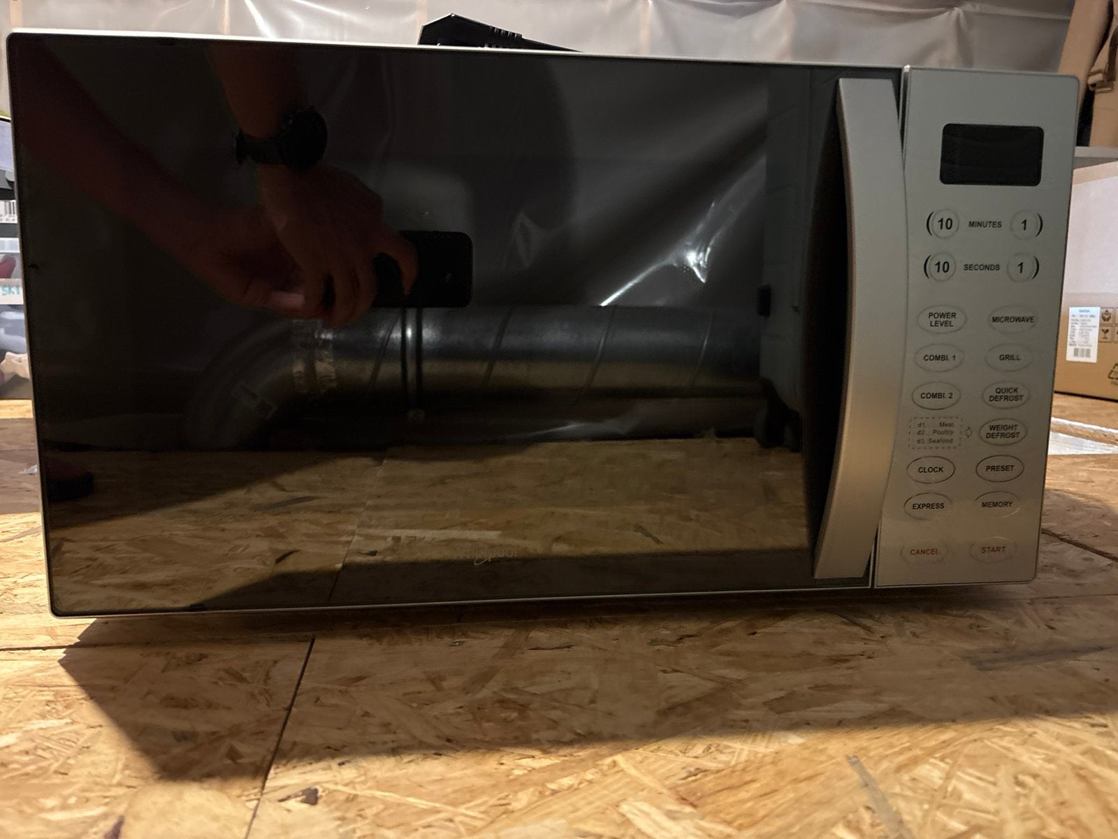 Whirlpool MWO 611 SL Microgolfoven + Grill – Amper Gebruikt, Ophalen, Zo goed als nieuw, Grill, Microgolfoven