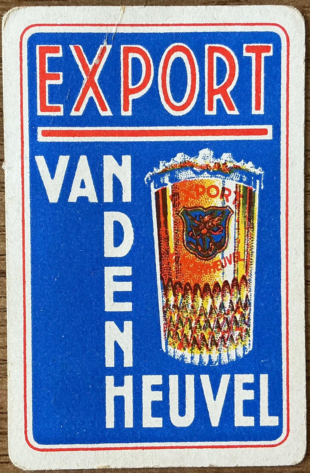 Speelkaart EXPORT/VANDENHEUVEL, Verzamelen, Ophalen of Verzenden, Zo goed als nieuw, Speelkaart(en)