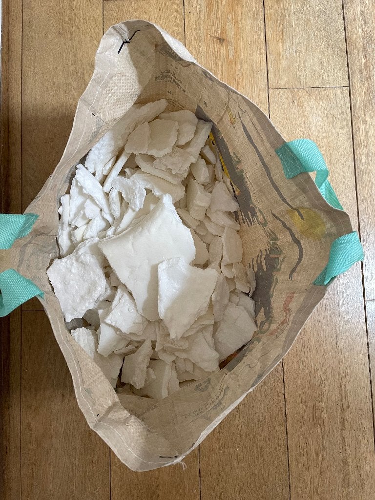 stearine / was, Hobby en Vrije tijd, Ophalen, Gebruikt, Overige materialen, Wit