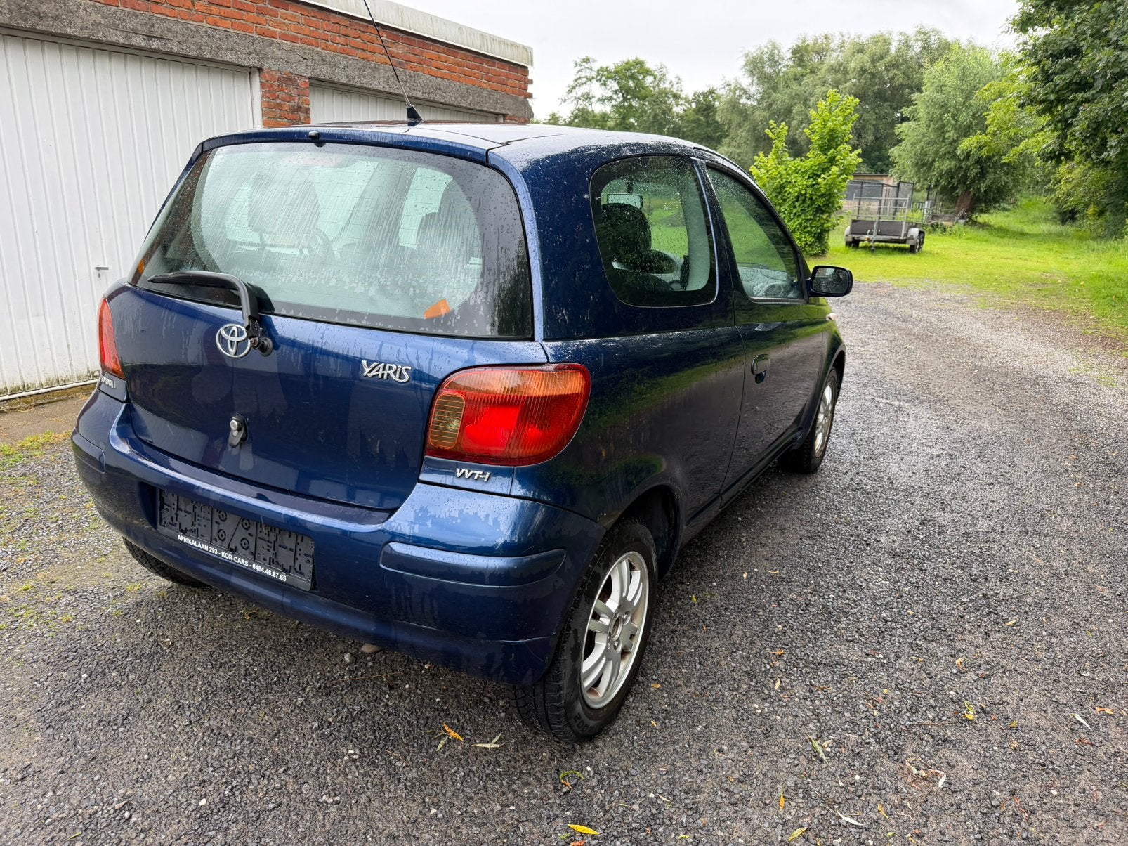 Toyota yaris 1.0 benzine 48 Kw,Bj 2003,Euro 4,Airco, Voorwielaandrijving, Stof, Blauw, 48 kW