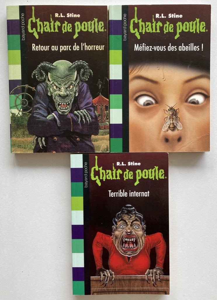 3 livres Chair de poule - 3€50 pièce, Livres, Enlèvement ou Envoi, Comme neuf, R. L. Stine, Fiction