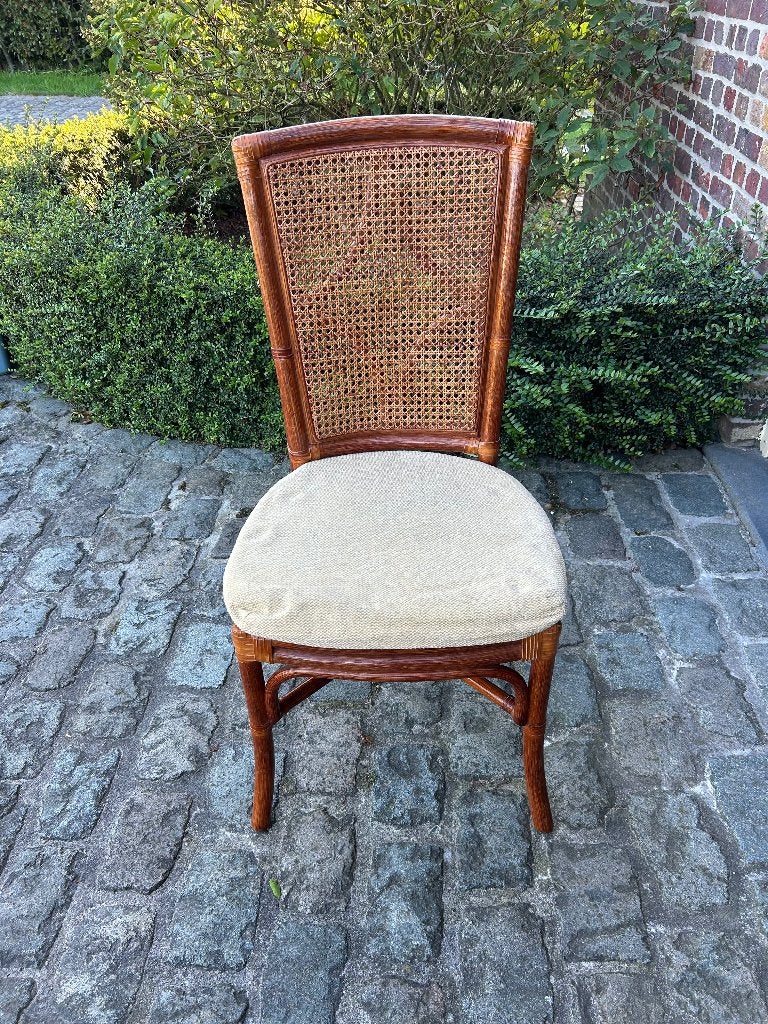 6 chaises en rotin, Osier ou Rotin, Brun, Enlèvement, Cinq, Six Chaises ou plus