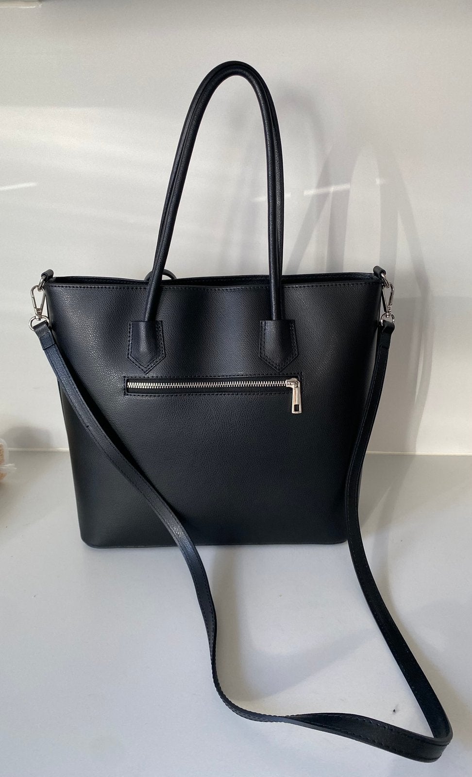 Nieuwe, lederen handtas, Handtassen en Accessoires, Tassen | Damestassen, Ophalen, Nieuw