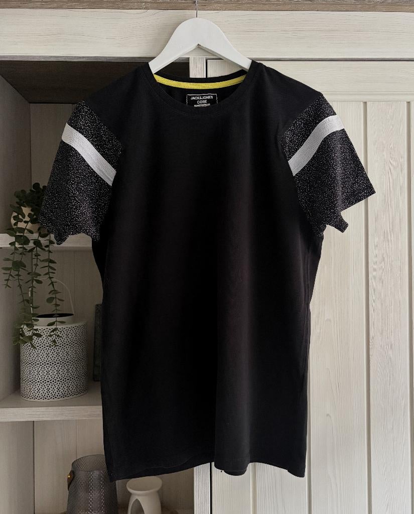 T-shirt Jack&Jones, maat M, Kleding | Heren, T-shirts, Maat 48/50 (M), Zwart, Jack&Jones, Ophalen of Verzenden