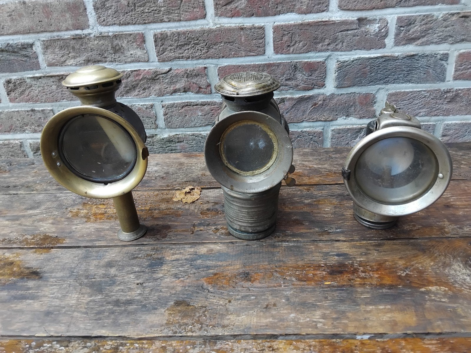 antieke fiets lampen, Enlèvement