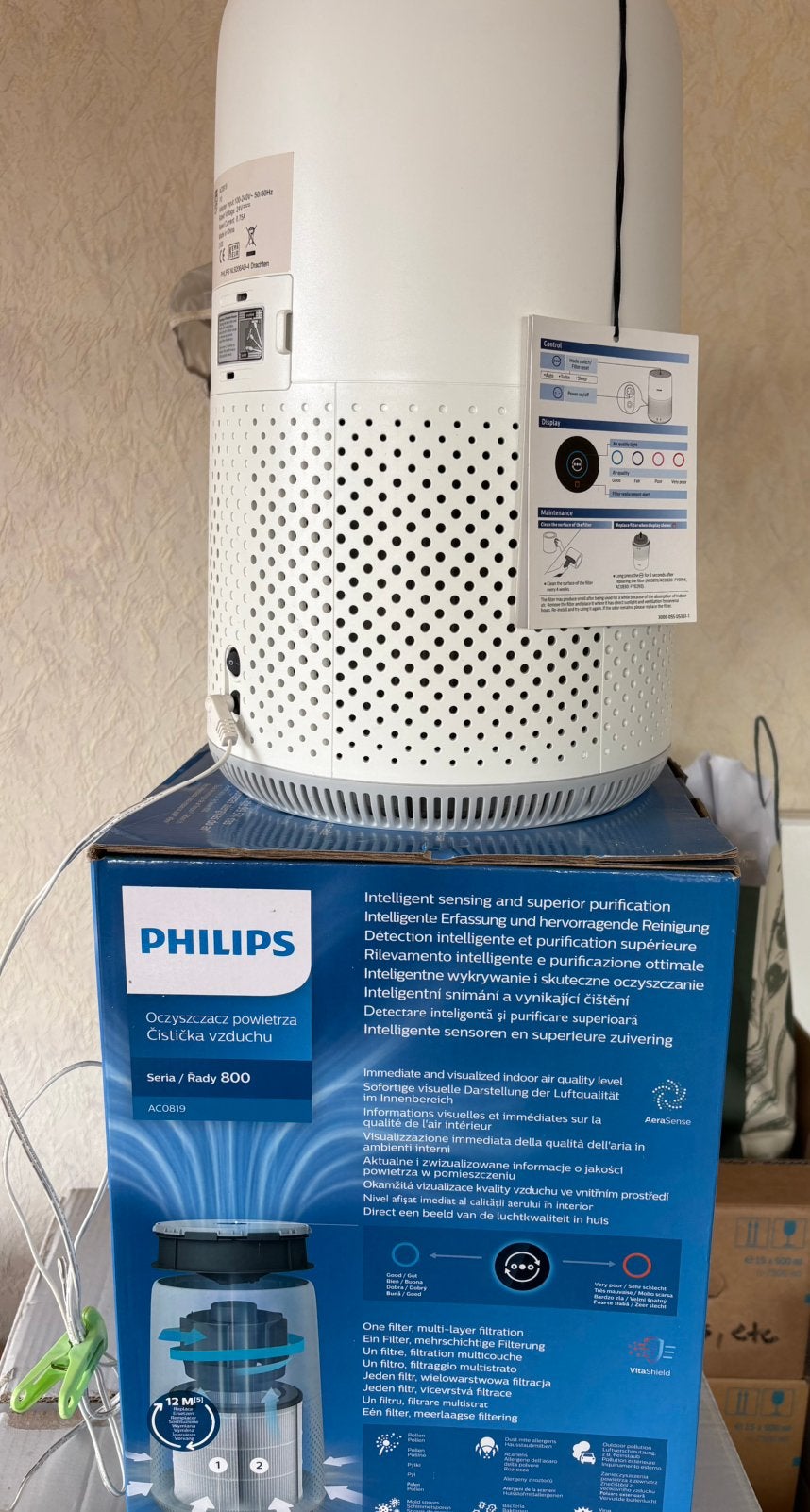 Purificateur d'air Philips série 800 (AC0819), Enlèvement, Comme neuf, Purificateur d'air