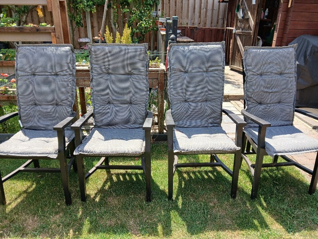 stoelen, Huis en Inrichting, Stoelen, Ophalen, Gebruikt, Zwart, Vier
