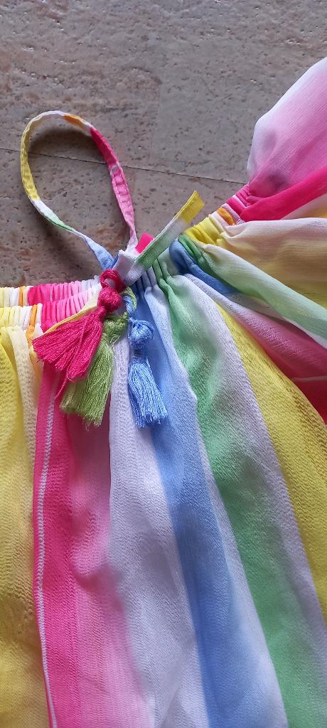 kleurrijk gestreept shirt top zomer Mayoral maat 140, Kinderen en Baby's, Meisje, MAYORAL, Ophalen of Verzenden, Zo goed als nieuw