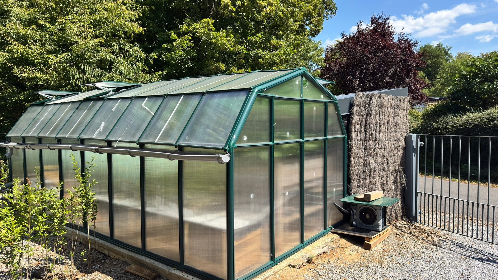 Serre aquaponique, Serre, Polycarbonate, Enlèvement, Utilisé