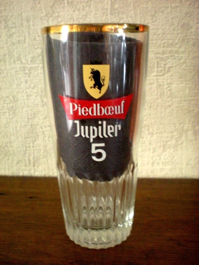 Piedboeuf Jupiler 5, Collections, Marques de bière, Enlèvement ou Envoi, Comme neuf, Verre ou Verres, Jupiler