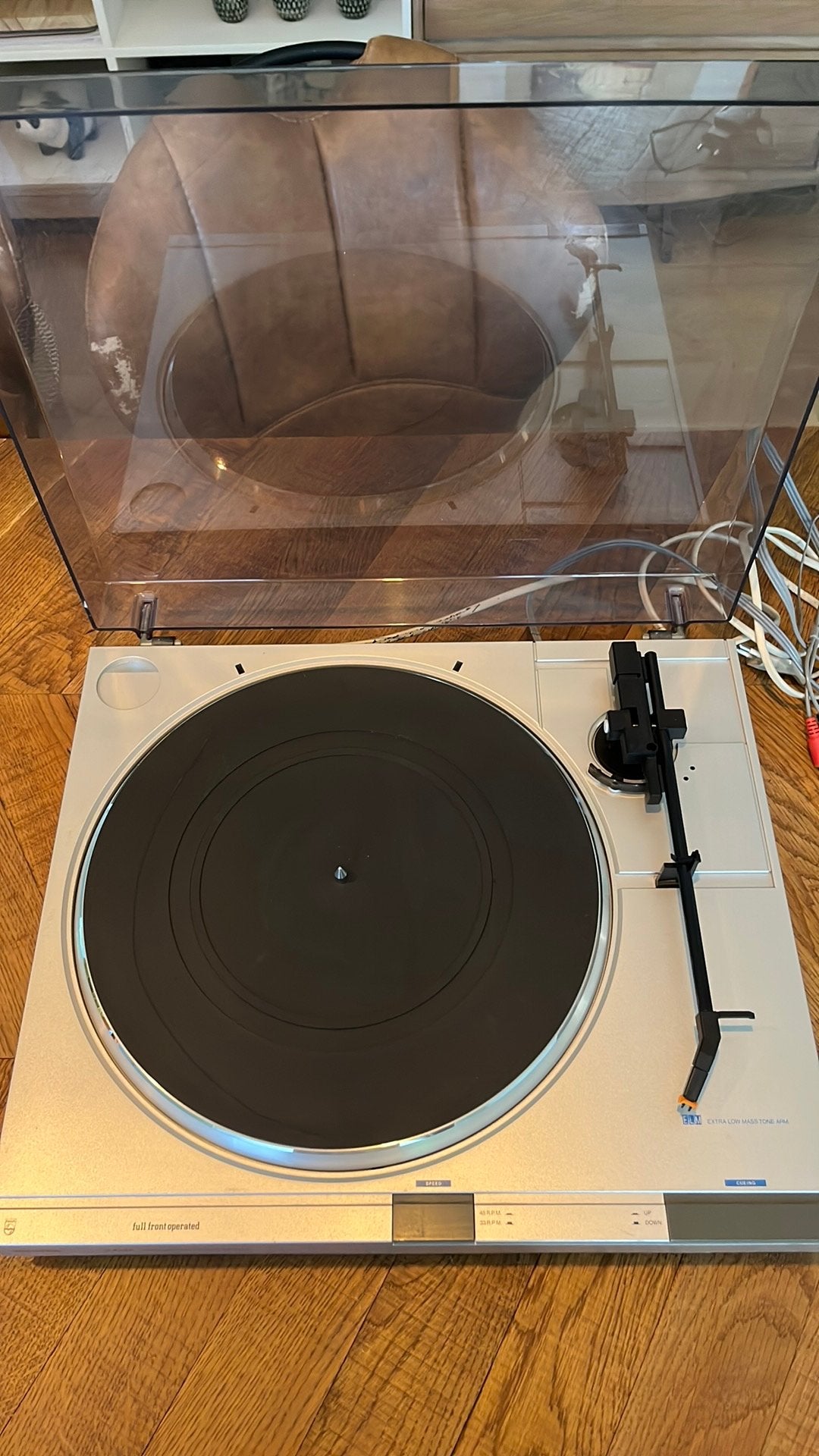 Philips FP140 + voorversterker vivanco pa 115, Ophalen, Gebruikt, Platenspeler, Philips