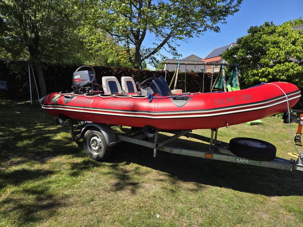 Zodiac boot, Watersport en Boten, Ophalen, Gebruikt, Buitenboordmotor, Zodiac