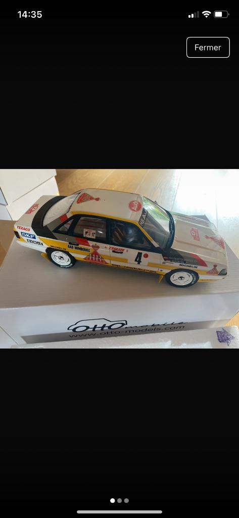 Voiture collection Ottomobile Audi quattro, Ophalen of Verzenden, Nieuw, Auto, OttOMobile