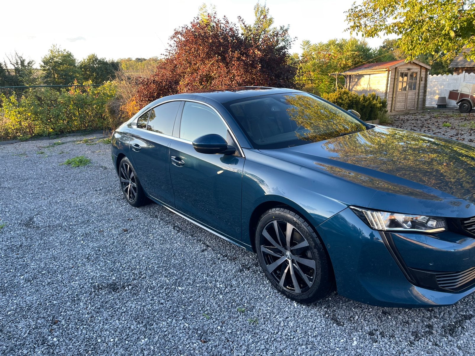 Peugeot 508 automaat van eerste eigenaar, Auto's, Euro 5, Adaptive Cruise Control, Zwart, Leder en Stof