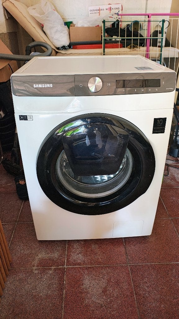 Samsung EcoBubble 9 kg wasmachine (WW90T554AAT), Elektronische apparatuur, Wasmachines, Ophalen, 1200 tot 1600 toeren, Gebruikt