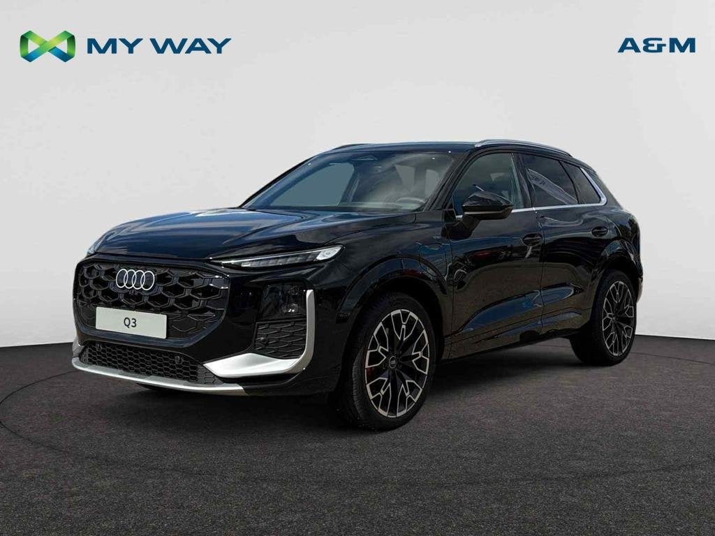 Audi Q3 SUV e-hybrid (PHEV) Q3 SUV e-hybrid 1.5 TFSI Corpora, Auto's, Audi, Automaat, 48 g/km, Cruise Control, Zwart