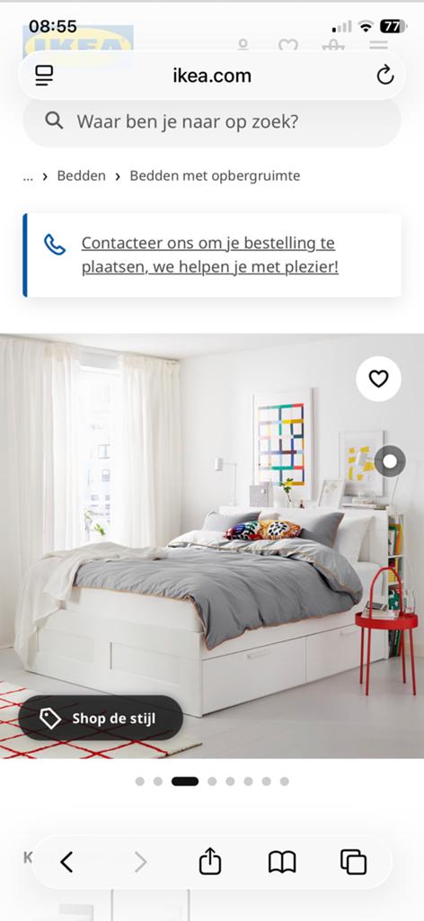 Bed, Ophalen, Zo goed als nieuw