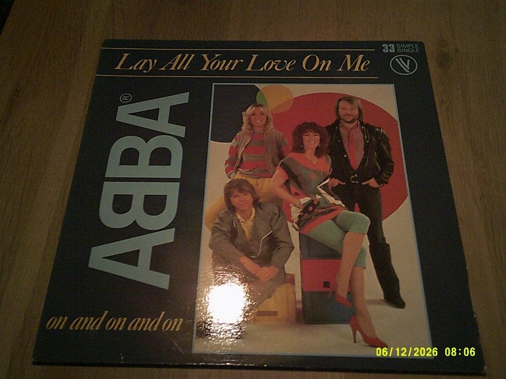 ABBA – Lay All Your Love On Me (Vinyl singel)Limitid edition, Cd's en Dvd's, Vinyl | Pop, 1980 - 1989, Ophalen of Verzenden, Zo goed als nieuw