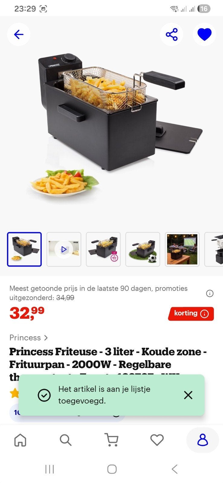 Nieuwe fritex nog in doos , af te halen in wingene, Electroménager, Friteuses, Enlèvement