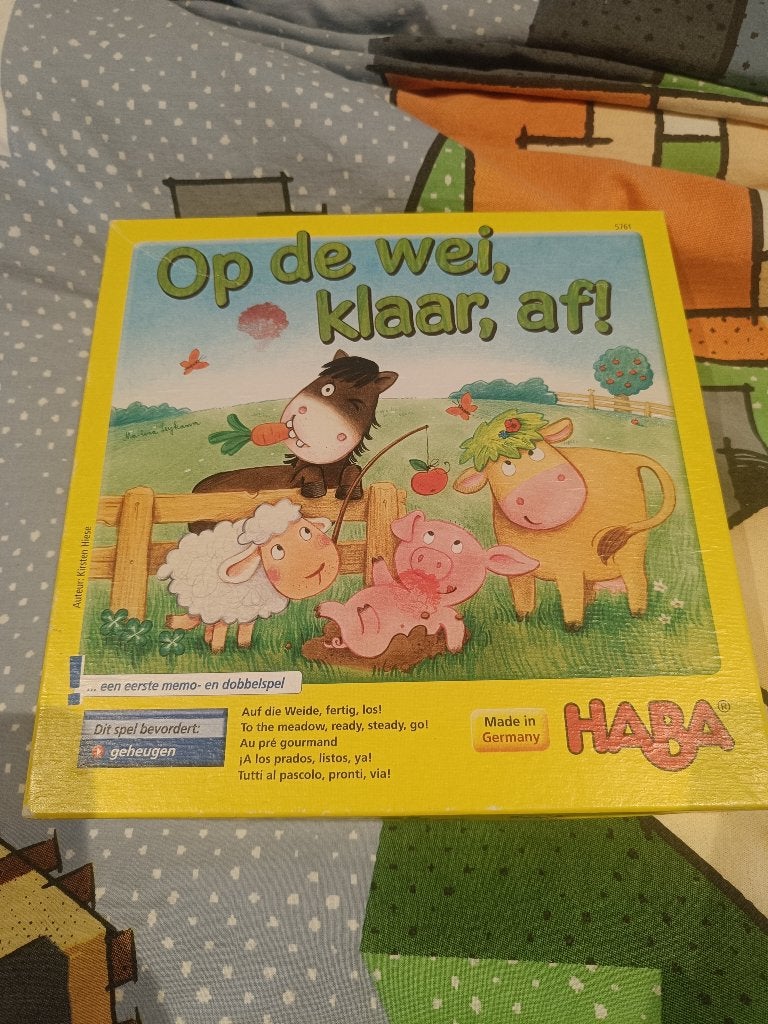 Haba: op de wei, klaar af !, Ophalen, Zo goed als nieuw, Ontdekken