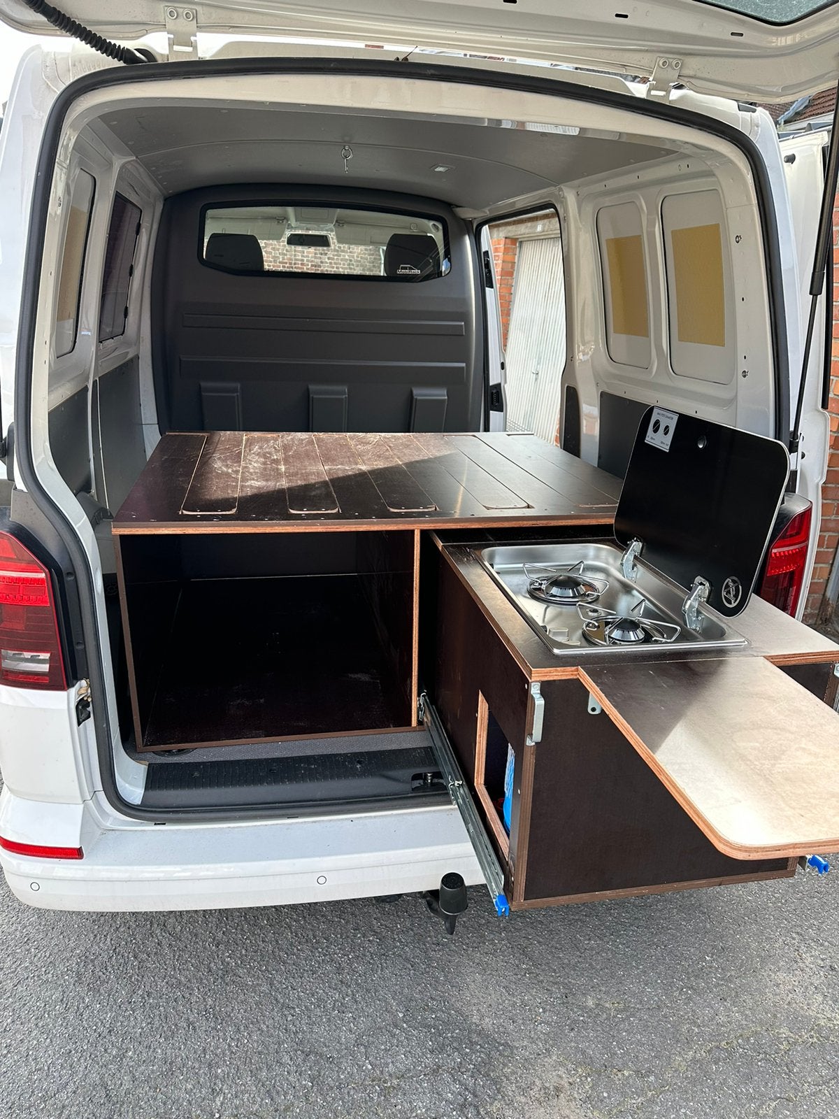 Kampeer box voor VW Transporter, Ophalen, Zo goed als nieuw