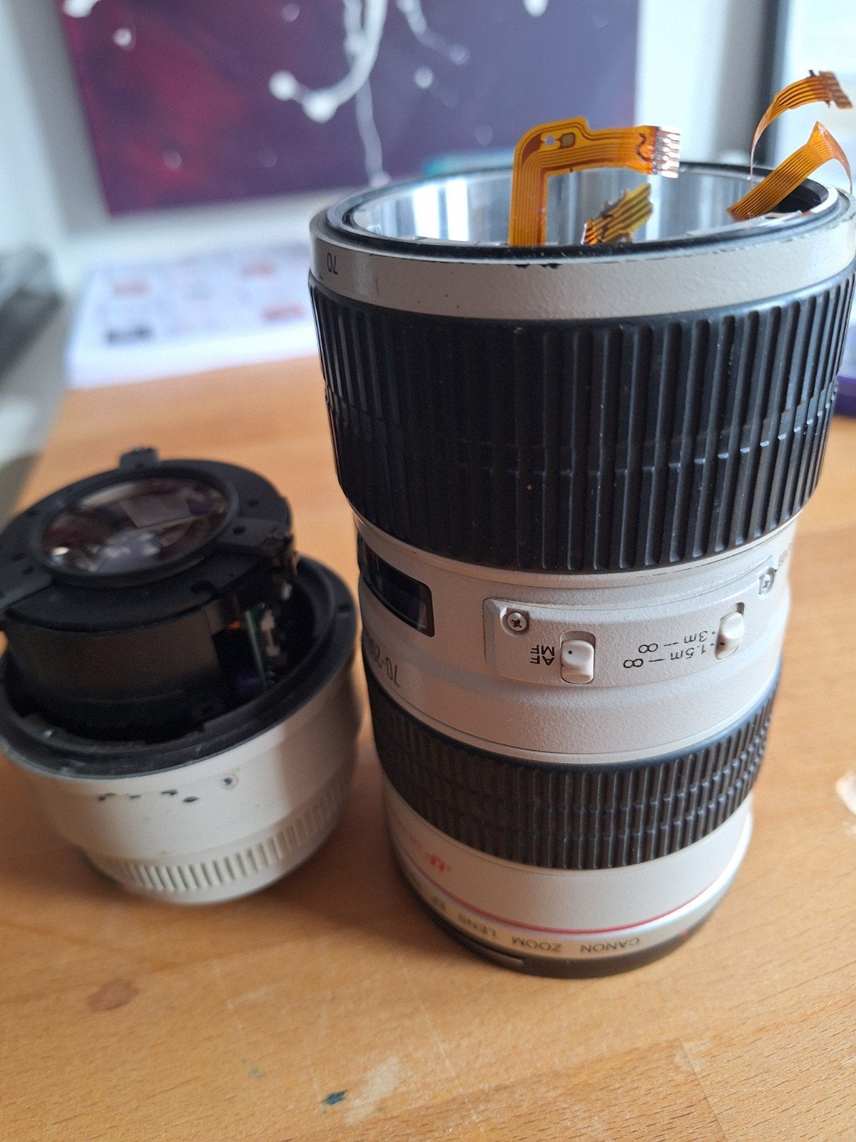 Objectif Canon EF 70-200 mm f/2.8 EN PANNE, A REPARER, Enlèvement