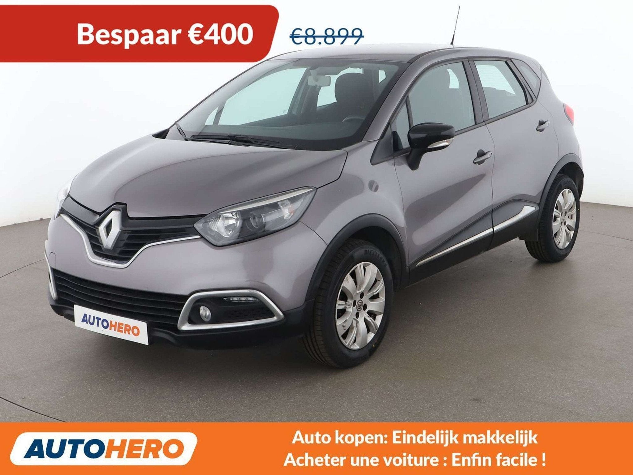 Renault Captur 0.9 Energy Zen (bj 2017), Auto's, Voorwielaandrijving, Stof, Gebruikt, Zwart