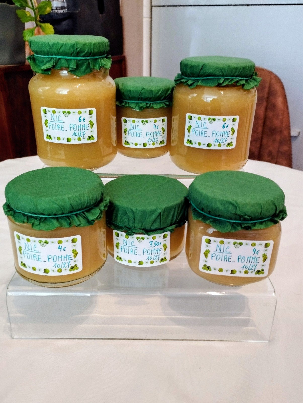 Confiture MAISON ARTISANALE à la POIRE/POMME, Enlèvement