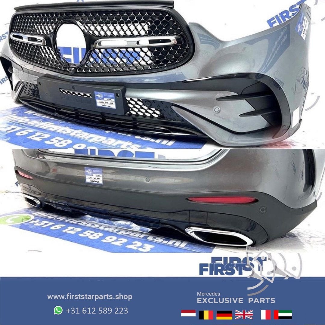 W254 GLC AMG VOORBUMPER + ACHTERBUMPER GRIJS COMPLEET PAKKET, Gebruikt, -, Ophalen of Verzenden, Bumper
