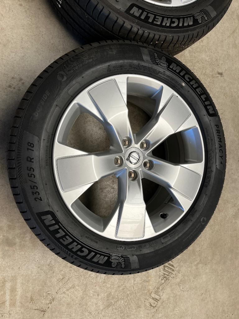 18" alu velgen + Michelin banden Volvo XC40, Pneus et Jantes, Pneus été, 18 pouces, Enlèvement