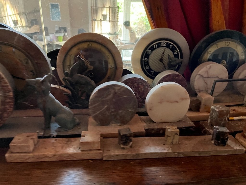 Antieke marmeren klokken, Antiek en Kunst, Ophalen
