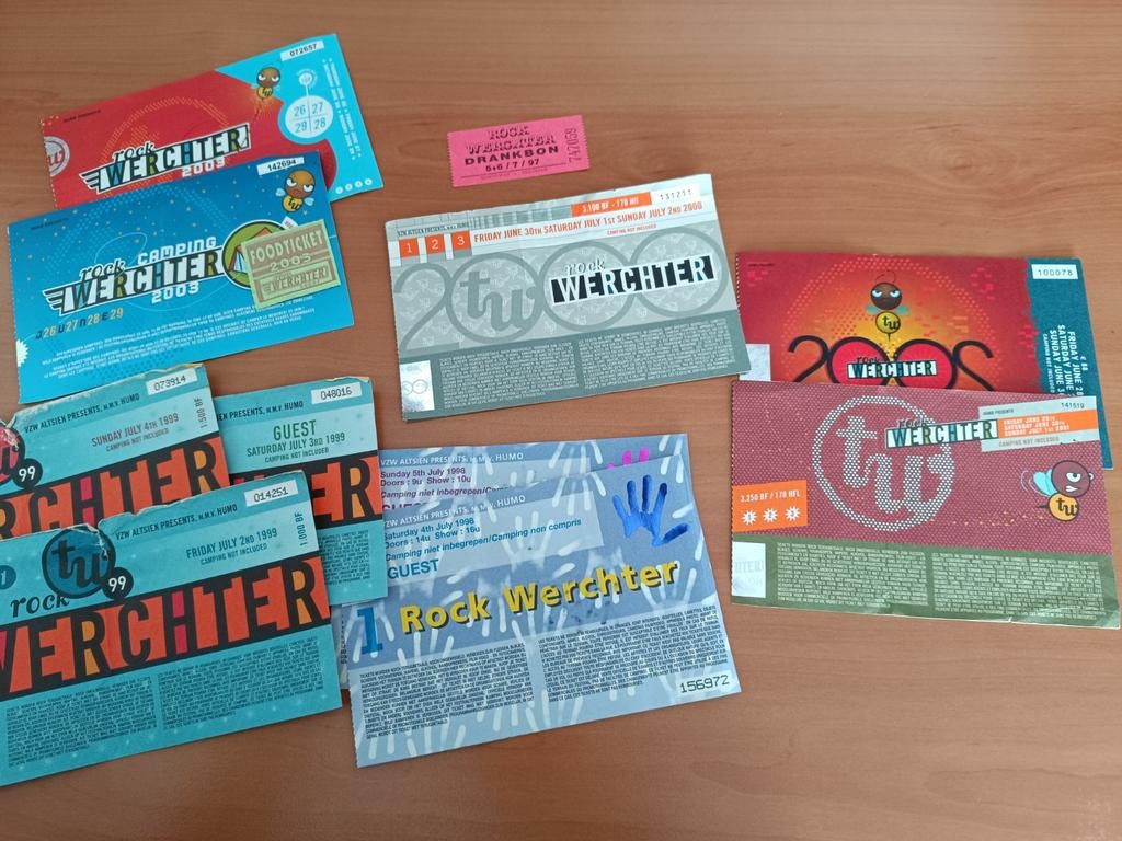 Tickets Rock Werchter, Enlèvement ou Envoi