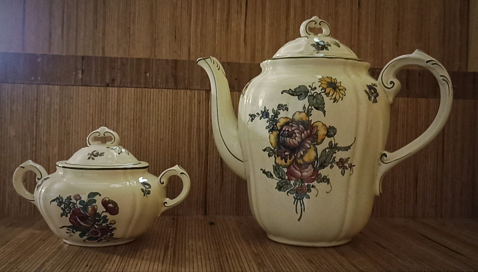 Villeroy & Boch, Alt Strassburg, koffiekan en suikerpot, Antiek en Kunst, Ophalen
