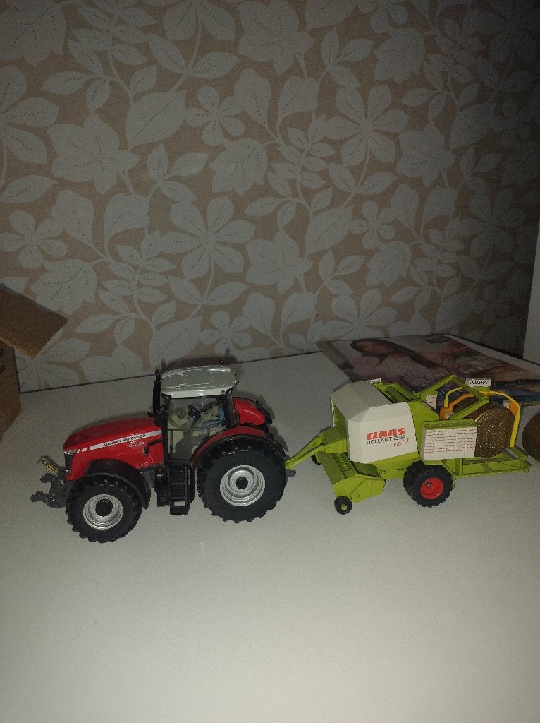 MASSEY FERGUSON 8690, CLAAS ROLLANT 255, 1/32, Enlèvement ou Envoi, Neuf, Plus de 160 ch, Massey Ferguson