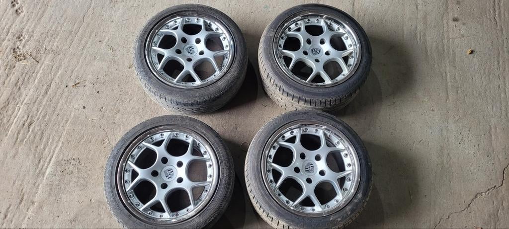 Jantes Porsche avec pneus, Autos : Pièces & Accessoires, Pneus & Jantes, Enlèvement, Pneu(s)