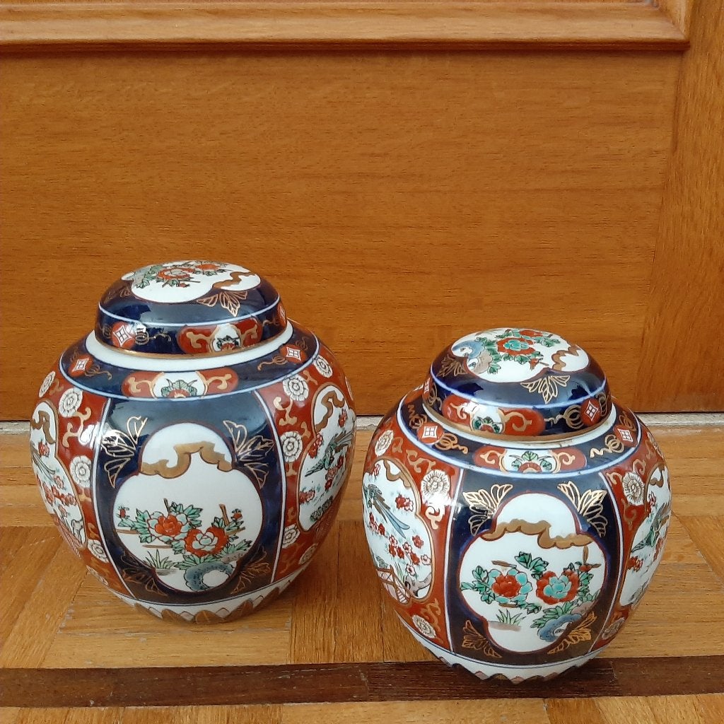 2 Japanse potten IMARI - porselein, Antiek en Kunst, Ophalen